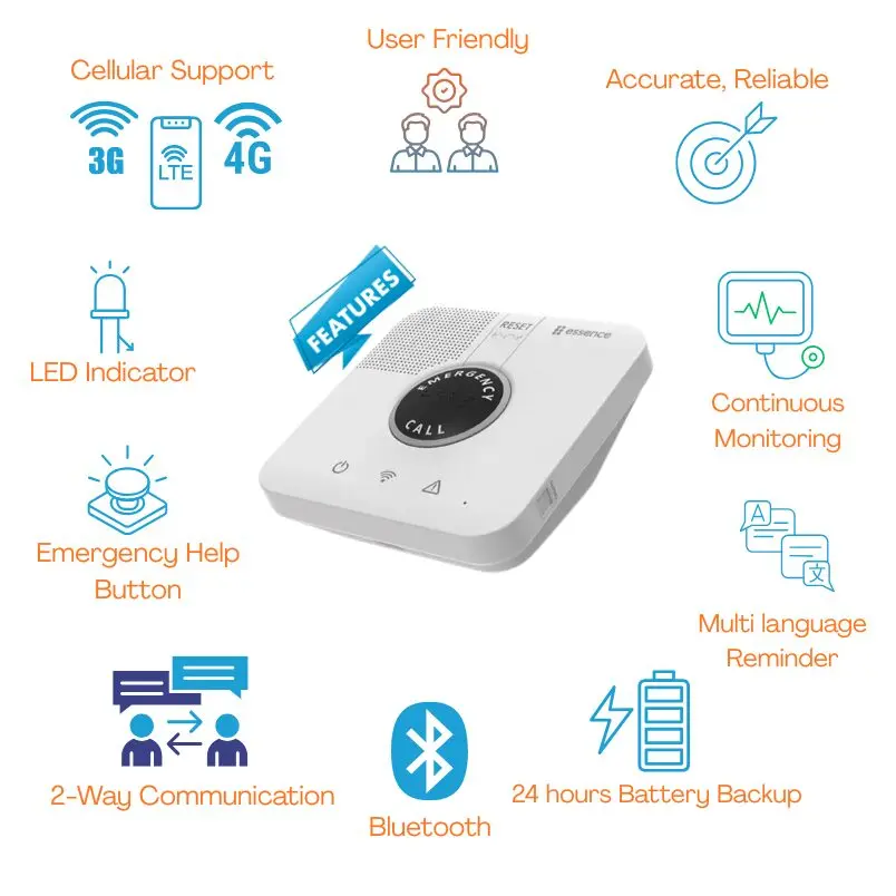 Galaxy Home Medical Alert console features
